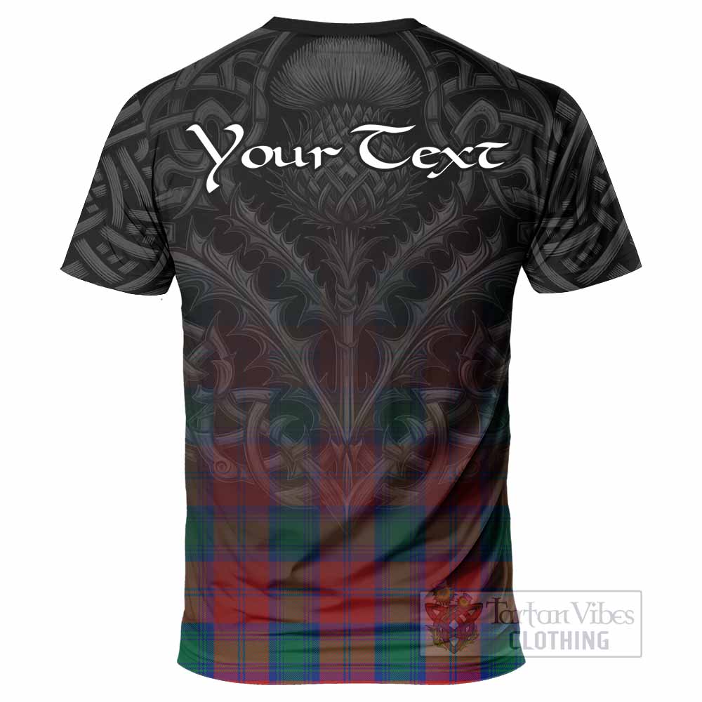 Auchinleck (Affleck) Tartan T-Shirt with Family Crest Celtic Thistle Vibes - Tartan Vibes Clothing