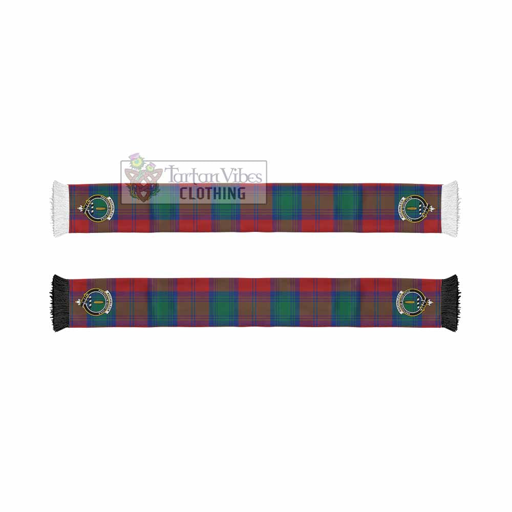 Auchinleck (Affleck) Tartan Ruffneck Scarf with Family Crest - Tartan Vibes Clothing