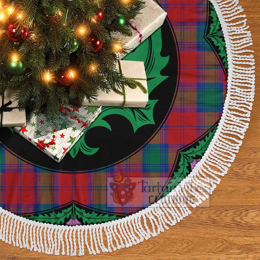 Auchinleck (Affleck) Tartan Christmas Tree Skirt Scottish Thistle Style - Tartan Vibes Clothing