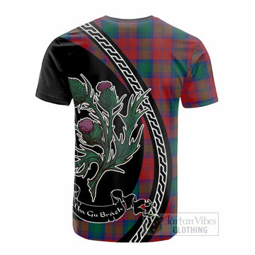 Auchinleck (Affleck) Family Crest Tartan Cotton T-shirt Alba Thistle Inspired
