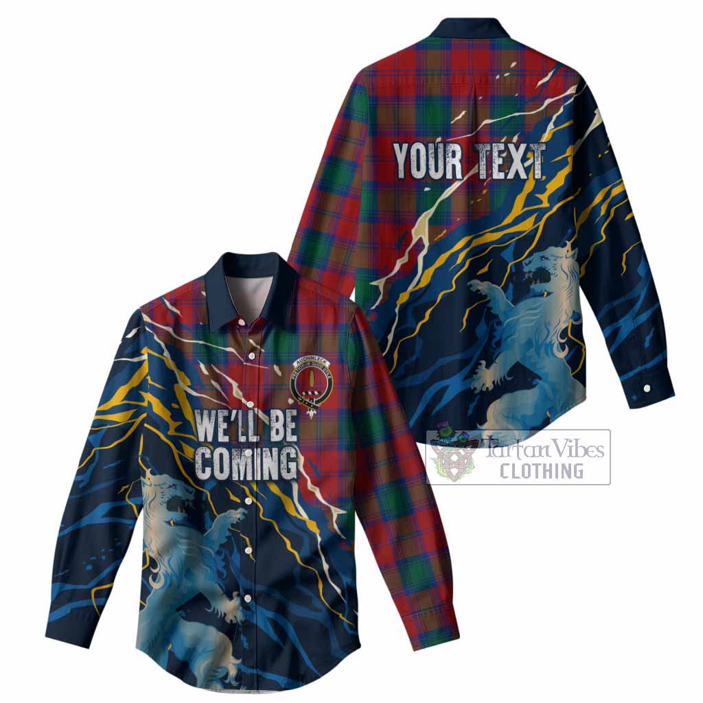 Auchinleck (Affleck) Scotland Tartan Women Casual Shirt WC2026 Football - We'll Be Coming