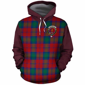 Auchinleck (Affleck) Tartan Accent Cotton Hoodie with Family Crest