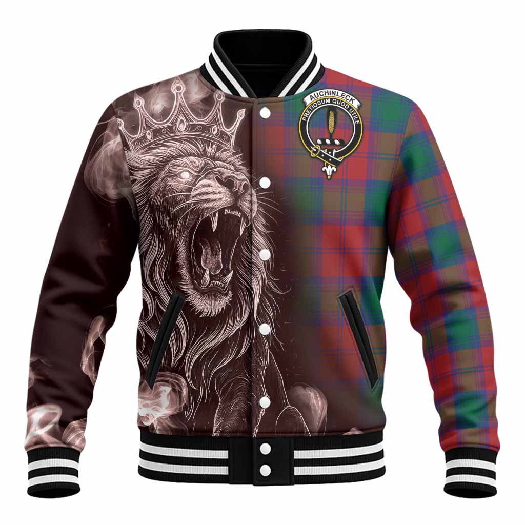 Auchinleck (Affleck) Tartan Baseball Jacket Roaring Lion Heritage