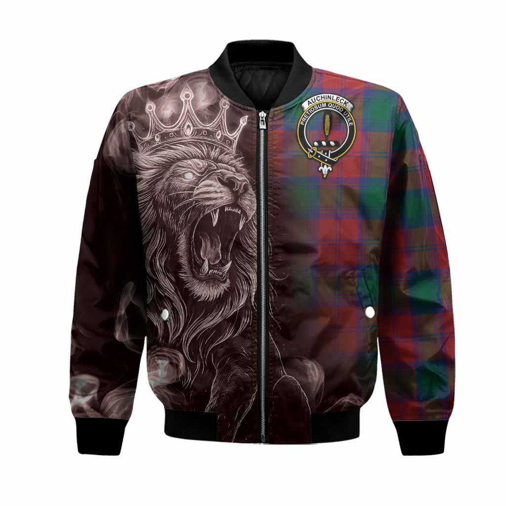 Auchinleck (Affleck) Tartan Bomber Jacket Roaring Lion Heritage