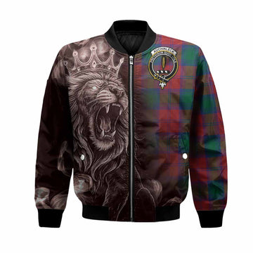 Auchinleck (Affleck) Tartan Bomber Jacket Roaring Lion Heritage
