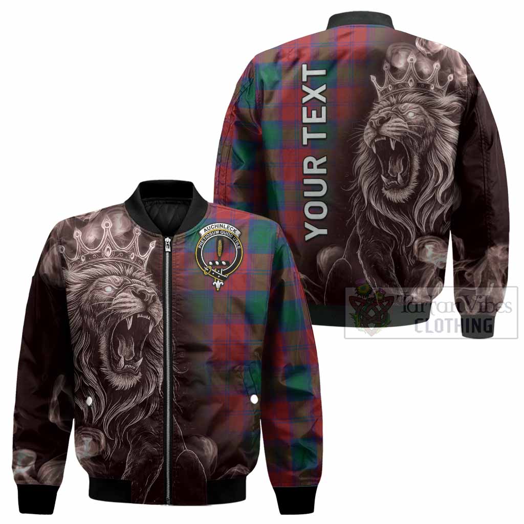 Auchinleck (Affleck) Tartan Bomber Jacket Roaring Lion Heritage