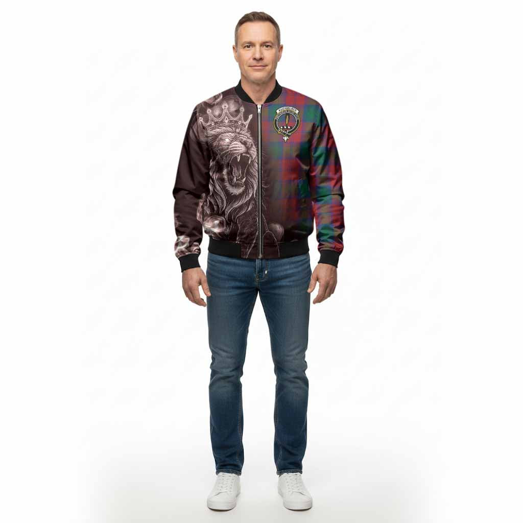 Auchinleck (Affleck) Tartan Bomber Jacket Roaring Lion Heritage