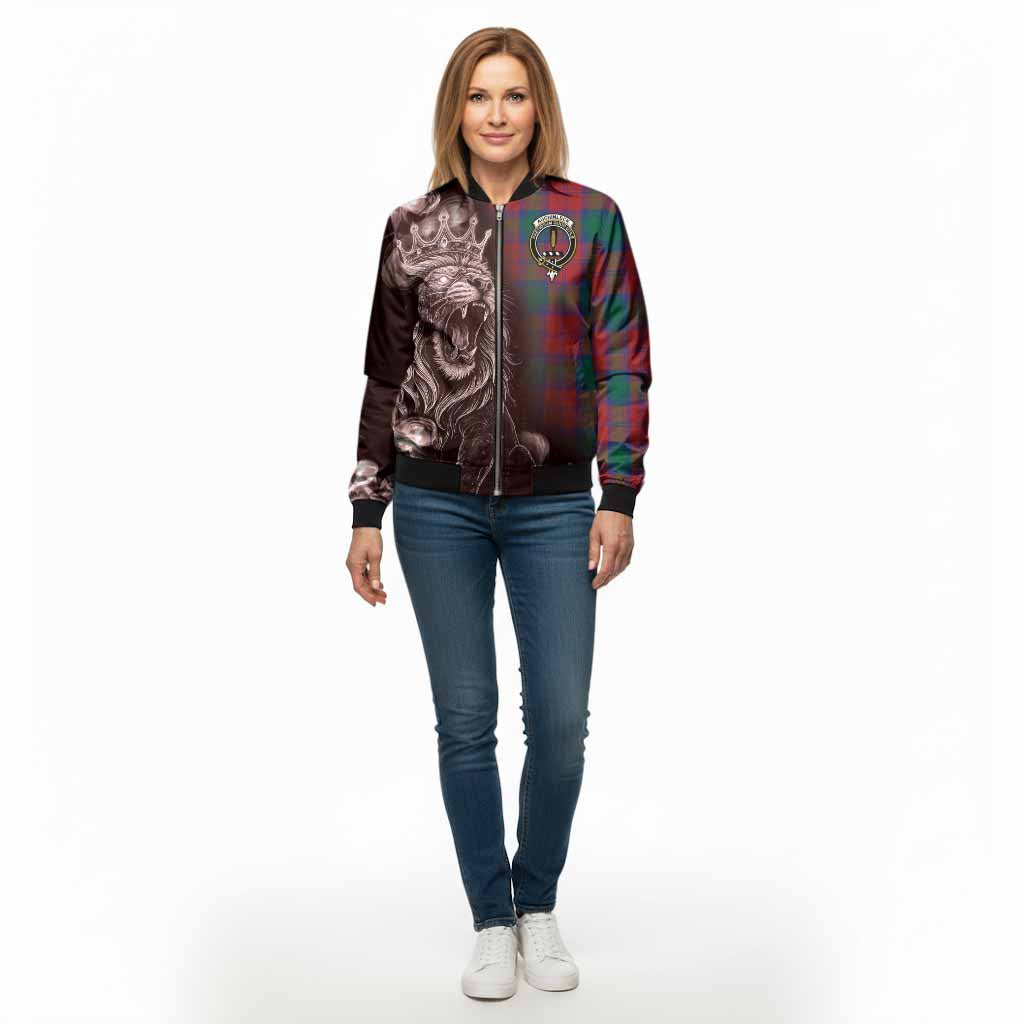Auchinleck (Affleck) Tartan Bomber Jacket Roaring Lion Heritage