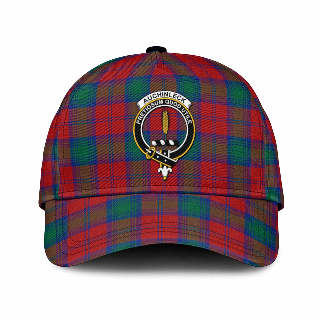 Auchinleck (Affleck) Tartan Classic Cap with Family Crest