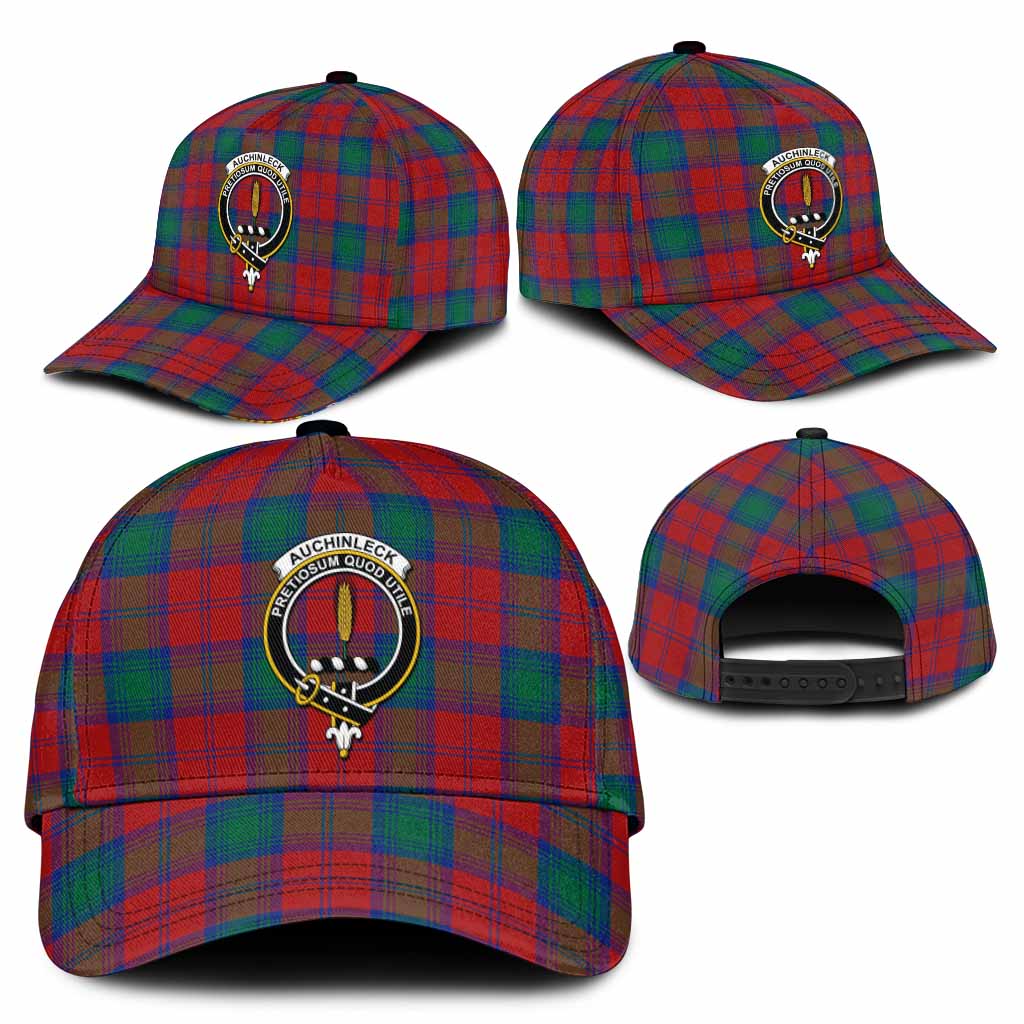 Auchinleck (Affleck) Tartan Classic Cap with Family Crest