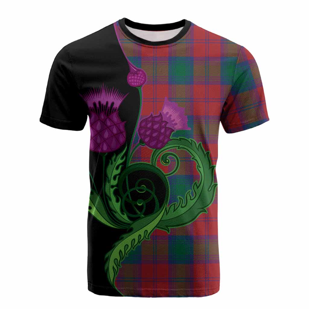 Auchinleck (Affleck) Tartan Cotton T-shirt Traditional Scottish Thistle