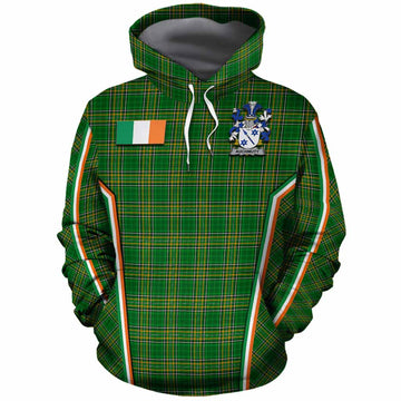 Auchmuty Irish Clan Coat of Arm Tartan Cotton Hoodie Flag Style