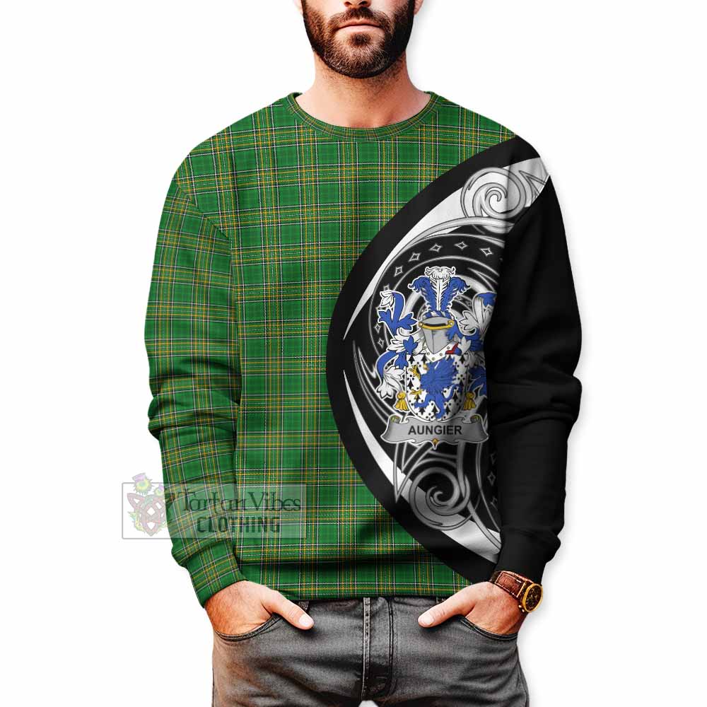 Aungier Irish Clan Sweatshirt Celtic Circle Style - Tartan Vibes Clothing
