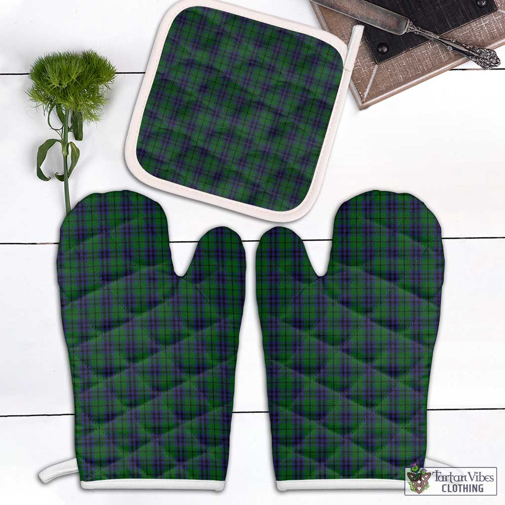 Austin Tartan Combo Oven Mitt & Pot-Holder Combo 1 Oven Mitt & 1 Pot-Holder White - Tartan Vibes Clothing