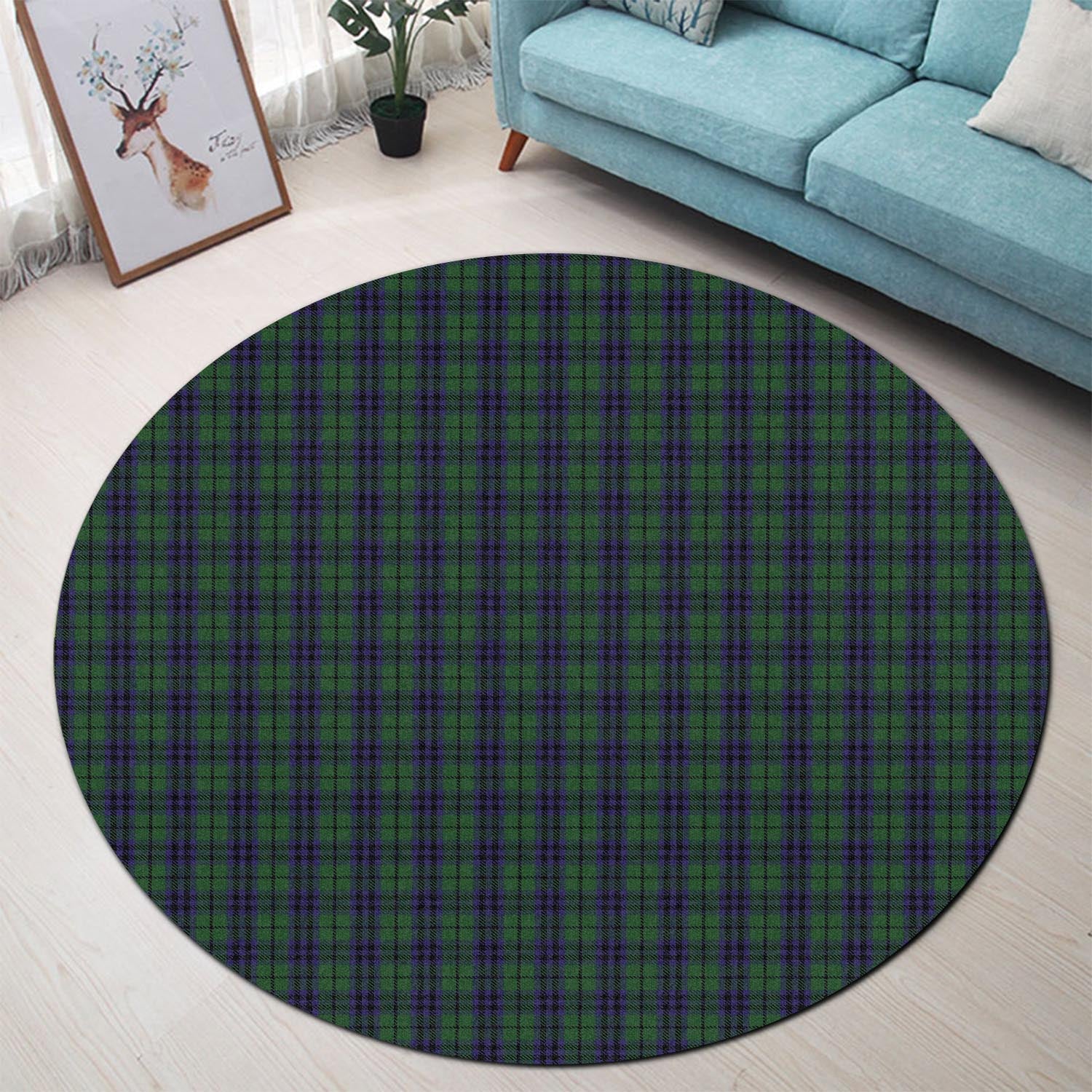 Austin Tartan Round Rug - Tartanvibesclothing