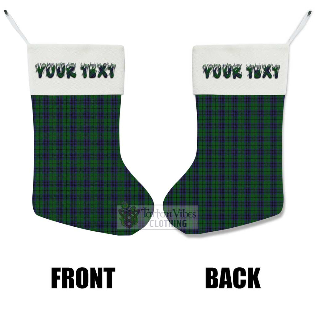 Austin Tartan Christmas Stocking with Personalized Text - Tartan Vibes Clothing
