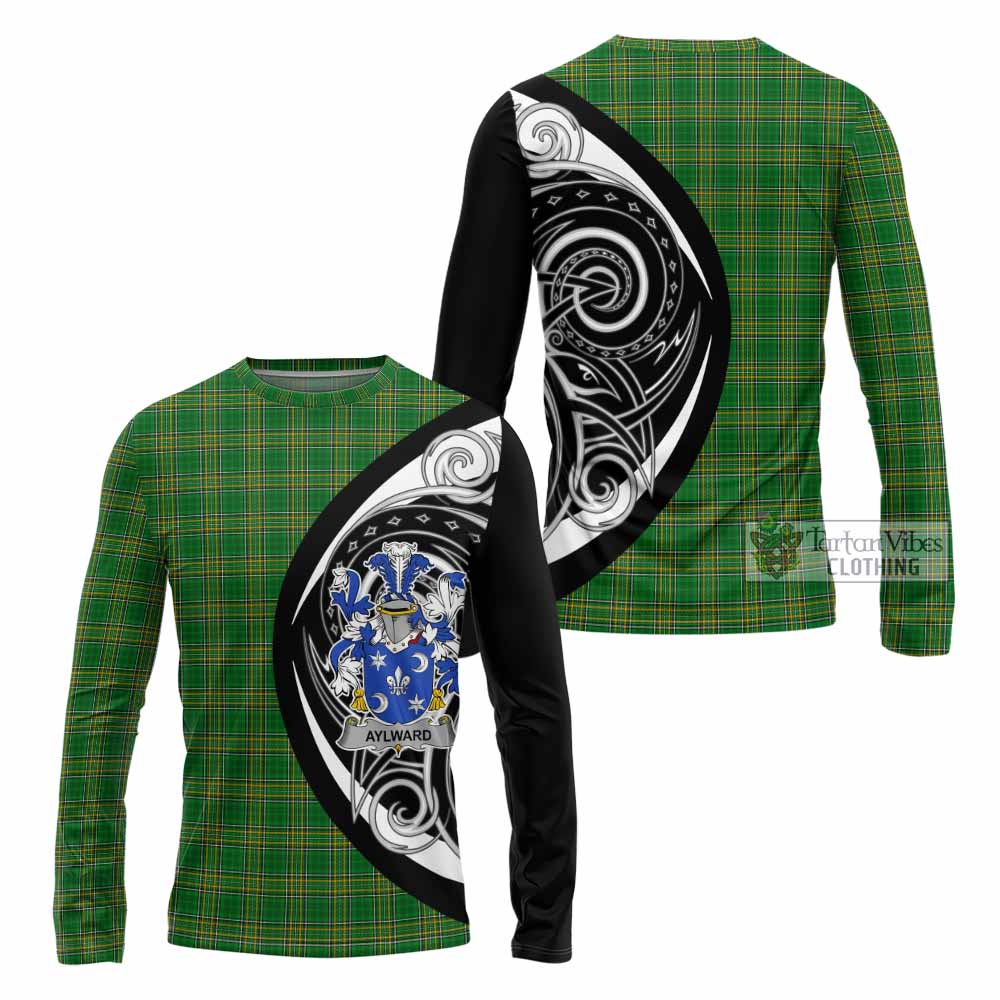 Tartan Vibes Clothing Aylward Irish Clan Long Sleeve T-Shirt Celtic Circle Style