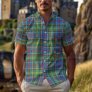 Ayrshire District Tartan Cotton Hawaiian Shirt Kid - Tartan Vibes Clothing