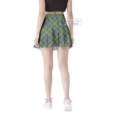 Tartan Vibes Clothing Ayrshire District Tartan Women's Plated Mini Skirt