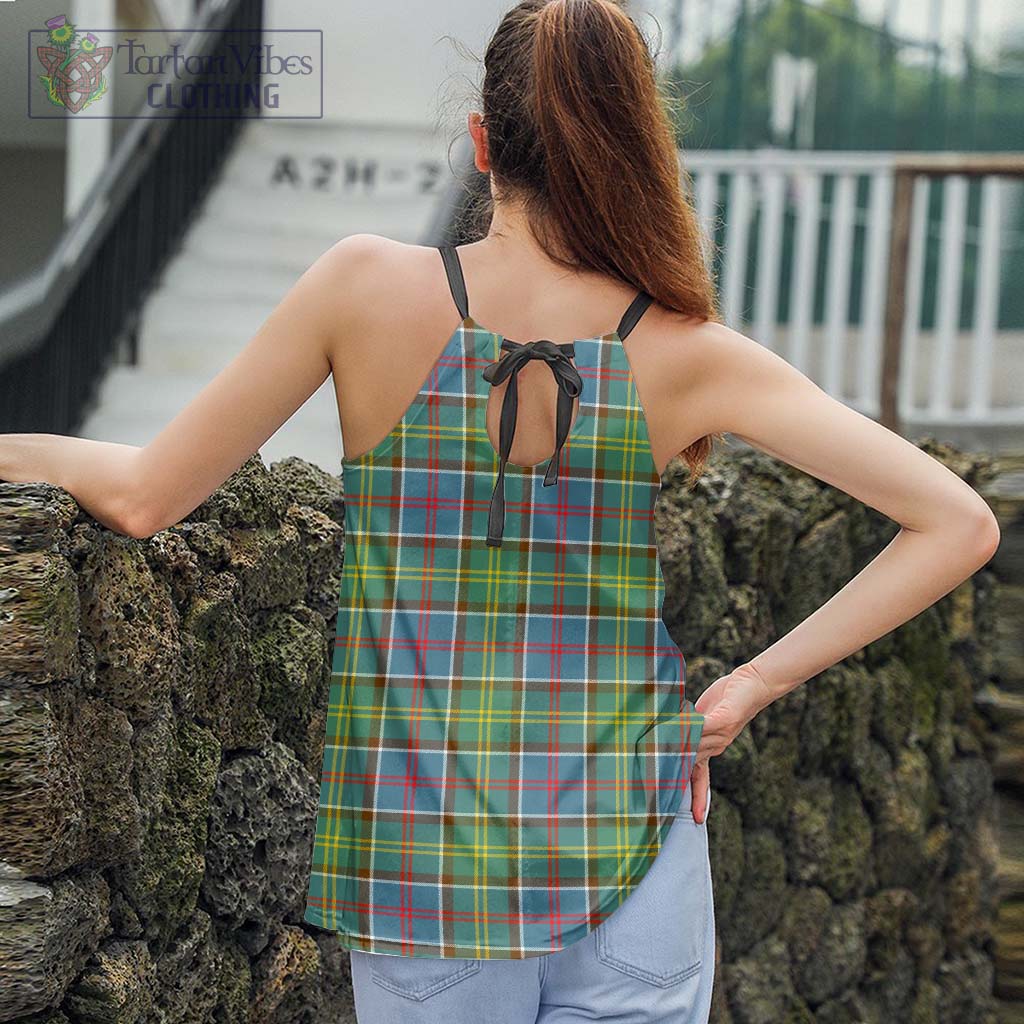 Ayrshire District Tartan Loose Halter Neck Camisole - Tartan Vibes Clothing
