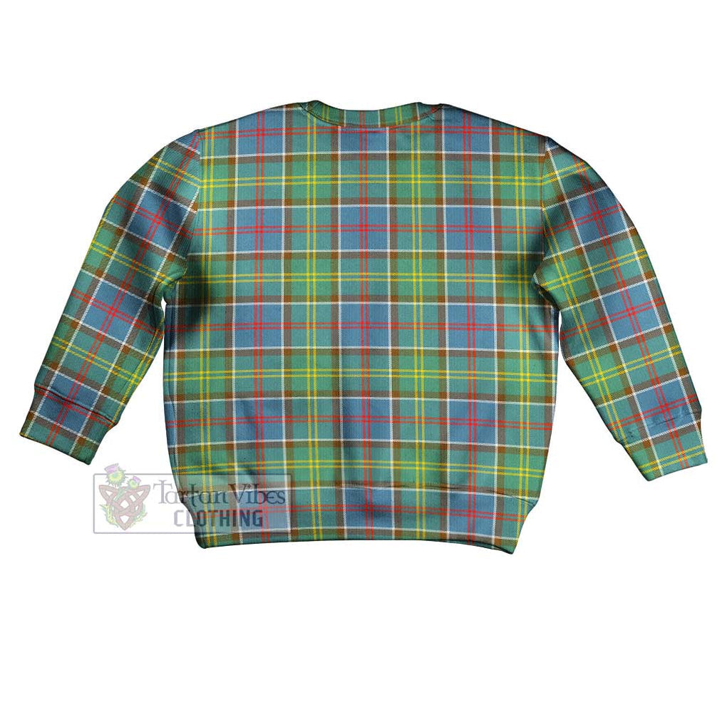 Ayrshire District Tartan Kid Ugly Sweater - Tartan Vibes Clothing