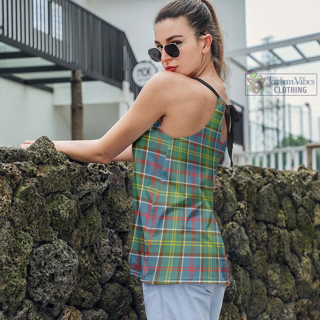 Ayrshire District Tartan Loose Halter Neck Camisole - Tartan Vibes Clothing