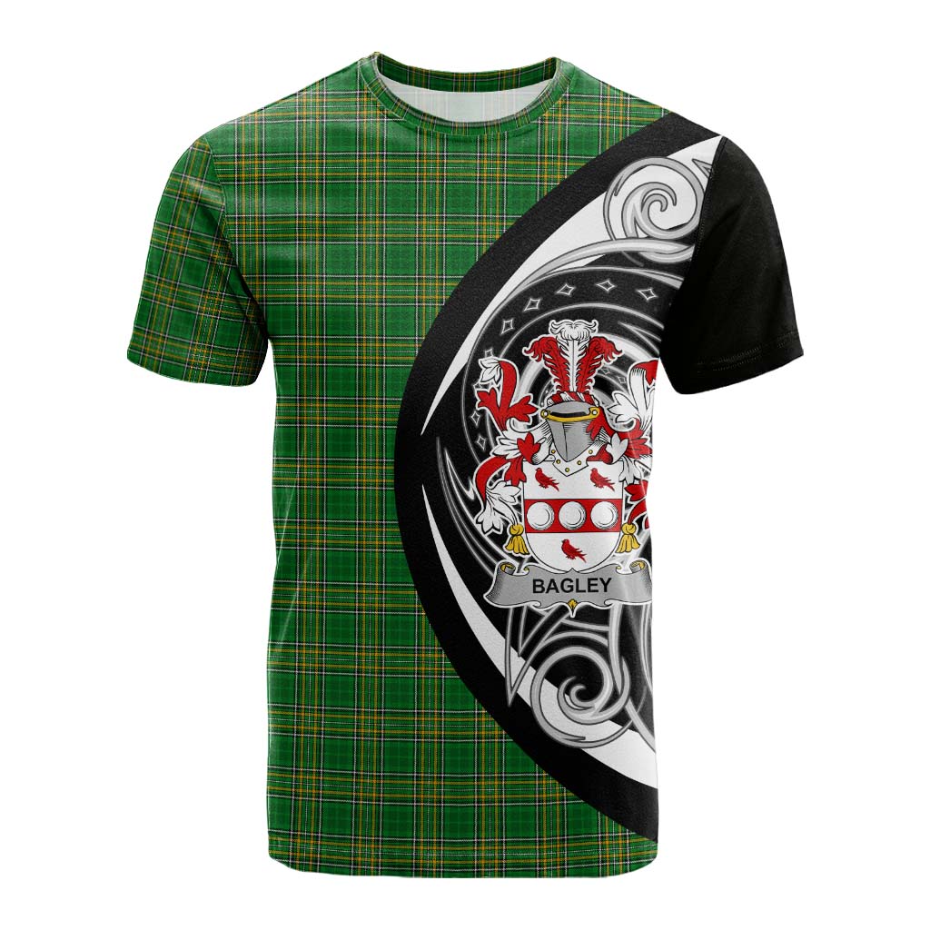 Tartan Vibes Clothing Bagley Irish Clan Cotton T-shirt Celtic Circle Style