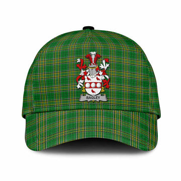 Bagley Irish Clan Tartan Classic Cap with Coat of Arms