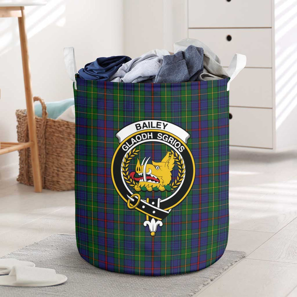 Bailey Tartan Laundry Basket with Family Crest One Size - Tartan Vibes Clothing