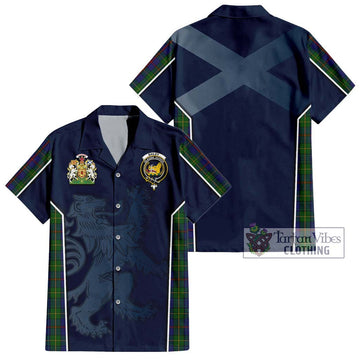 Bailey Tartan Hawaiian Shirt with Family Crest and Lion Rampant Vibes Sport Style Kid - Tartan Vibes Clothing