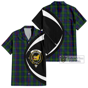Bailey Tartan Hawaiian Shirt with Family Crest Circle Style Kid - Tartan Vibes Clothing
