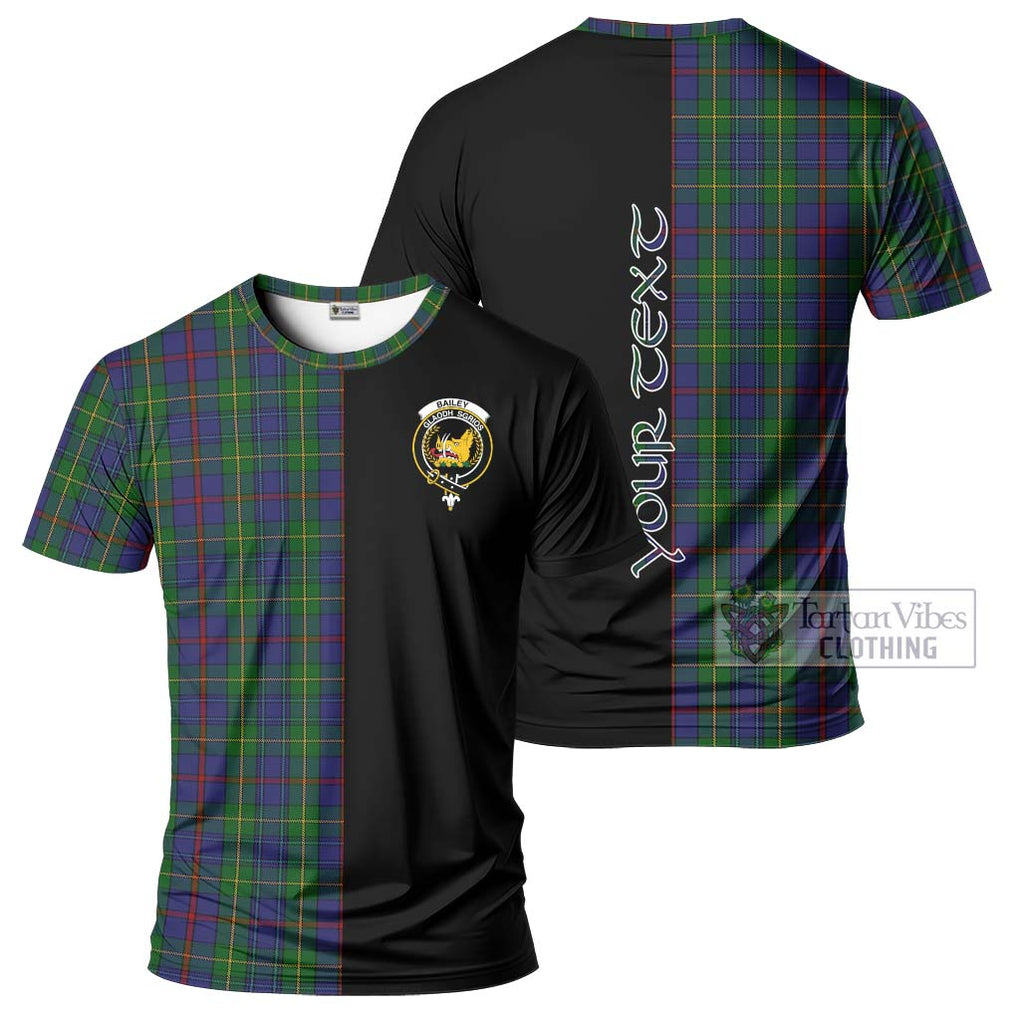 Bailey Tartan T-Shirt with Family Crest and Half Of Me Style Kid's Shirt - Tartan Vibes Clothing