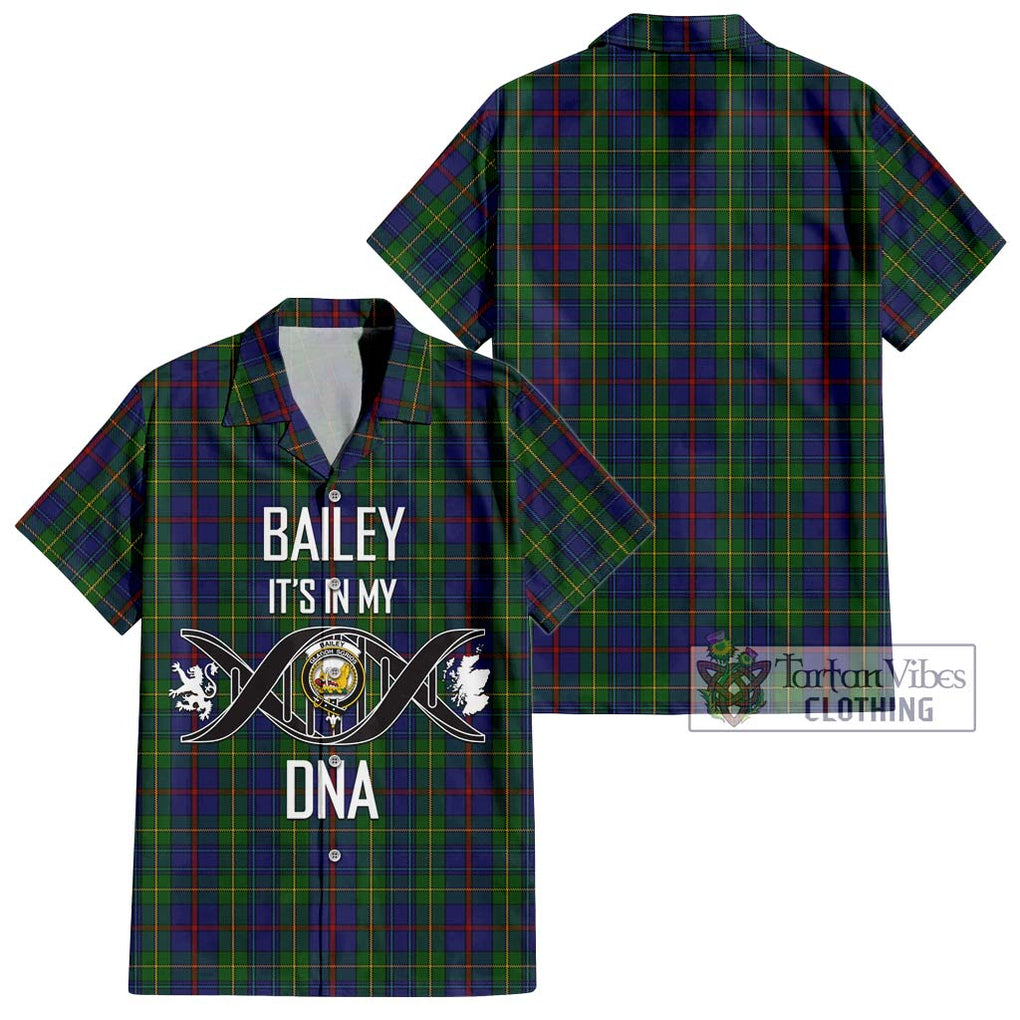 Bailey Tartan Hawaiian Shirt with Family Crest DNA In Me Style Kid - Tartan Vibes Clothing