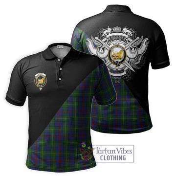 Bailey Tartan Polo Shirt with Family Crest and Military Logo Style Kid - Tartan Vibes Clothing