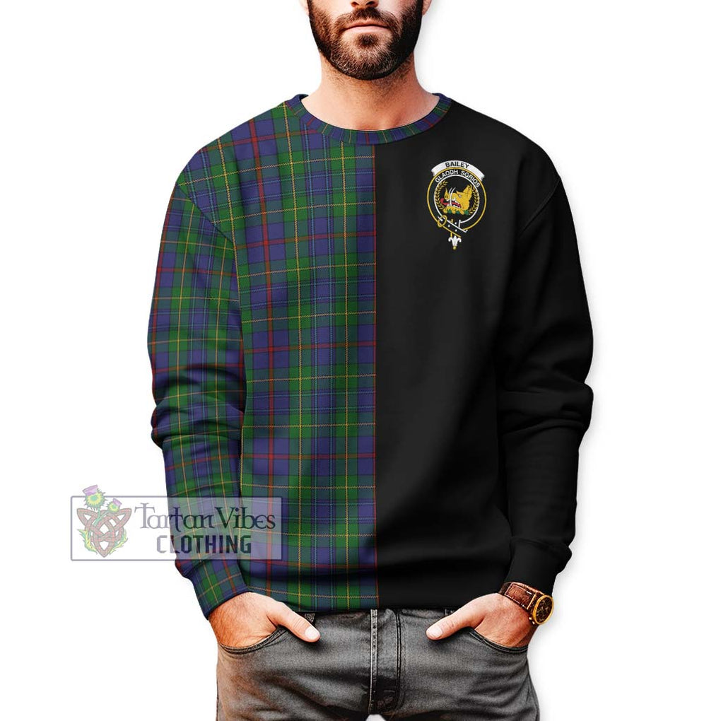 Bailey Tartan Sweatshirt with Family Crest and Half Of Me Style Unisex - Tartan Vibes Clothing