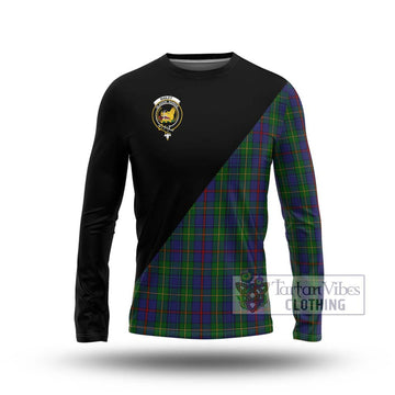 Bailey Tartan Long Sleeve T-Shirt with Family Crest and Military Logo Style Unisex - Tartan Vibes Clothing