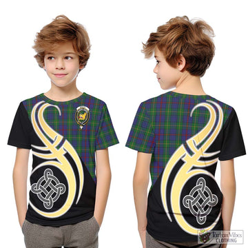 Bailey Tartan Kid T-Shirt with Family Crest and Celtic Symbol Style Youth XL Size14 - Tartan Vibes Clothing