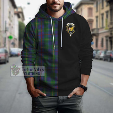 Bailey Tartan Hoodie with Family Crest and Half Of Me Style Zip Hoodie - Tartan Vibes Clothing