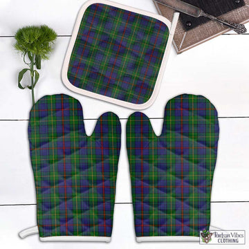 Bailey Tartan Combo Oven Mitt & Pot-Holder Combo 2 Oven Mitt & 1 Pot-Holder Black - Tartan Vibes Clothing