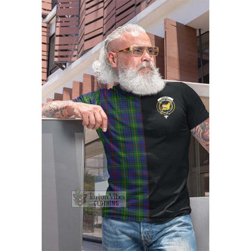 Bailey Tartan Cotton T-shirt with Family Crest and Half Of Me Style Men's Shirt - Tartan Vibes Clothing