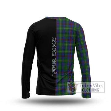 Bailey Tartan Long Sleeve T-Shirt with Family Crest and Half Of Me Style - Tartan Vibes Clothing