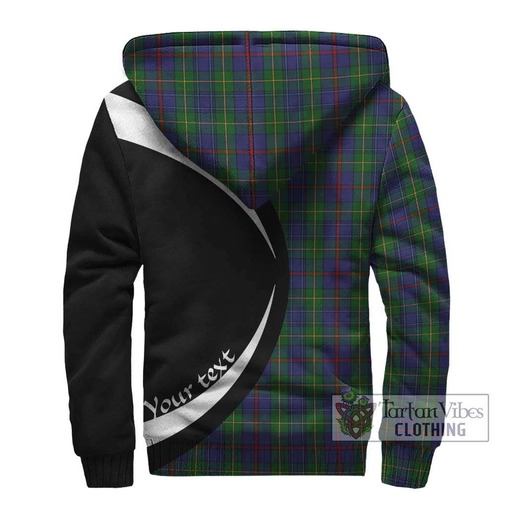 Bailey Tartan Sherpa Hoodie with Family Crest Circle Style - Tartan Vibes Clothing