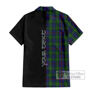 Bailey Tartan Hawaiian Shirt with Family Crest and Half Of Me Style - Tartan Vibes Clothing