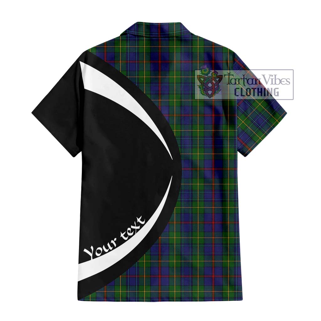 Bailey Tartan Hawaiian Shirt with Family Crest Circle Style - Tartan Vibes Clothing