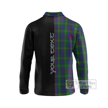 Bailey Tartan Long Sleeve Polo Shirt with Family Crest and Half Of Me Style - Tartan Vibes Clothing