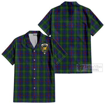 Bailey Tartan Cotton Hawaiian Shirt with Family Crest - Tartan Vibes Clothing