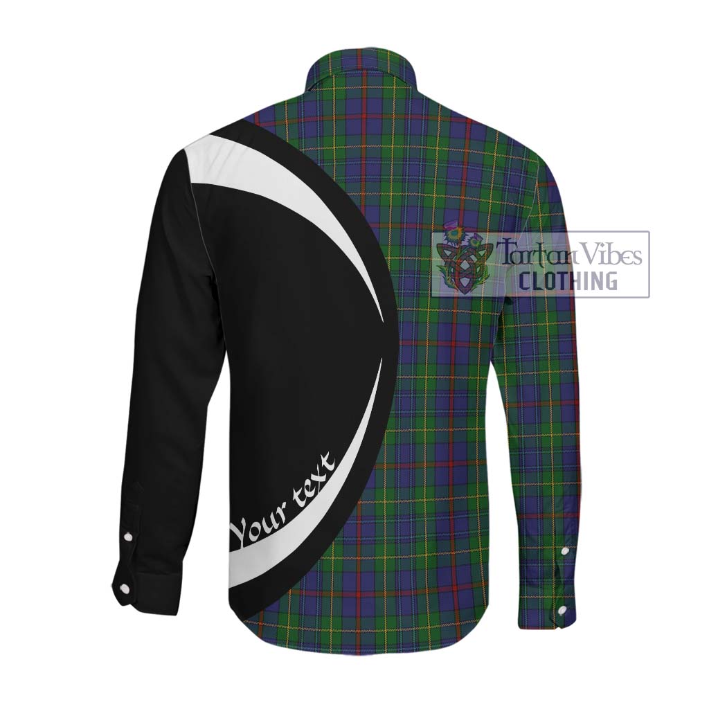 Bailey Tartan Long Sleeve Button Up with Family Crest Circle Style Men's Shirt - Tartan Vibes Clothing