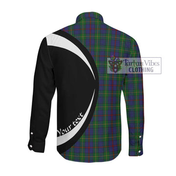 Bailey Tartan Long Sleeve Button Up with Family Crest Circle Style Men's Shirt - Tartan Vibes Clothing