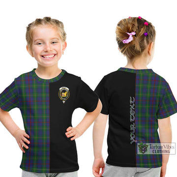 Bailey Tartan Kid T-Shirt with Family Crest and Half Of Me Style - Tartan Vibes Clothing