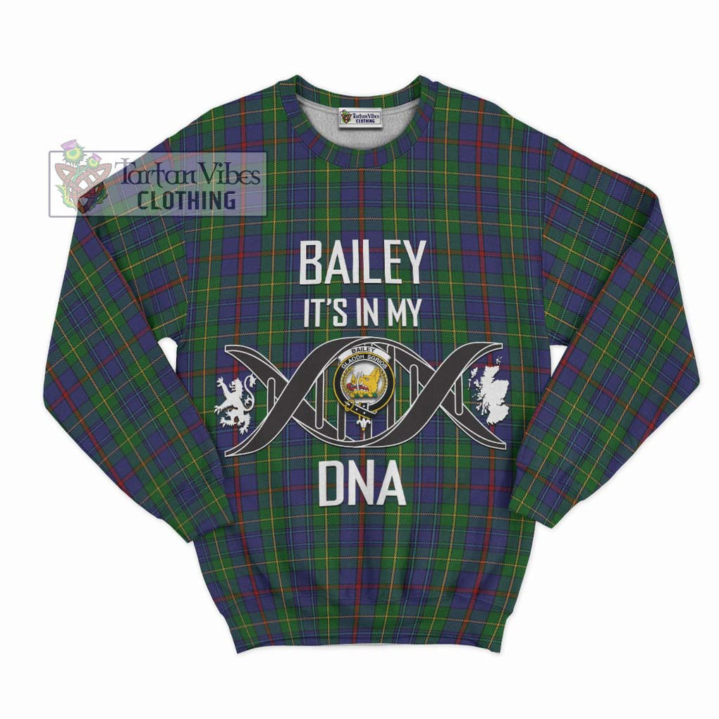 Bailey Tartan Sweatshirt with Family Crest DNA In Me Style - Tartanvibesclothing Shop